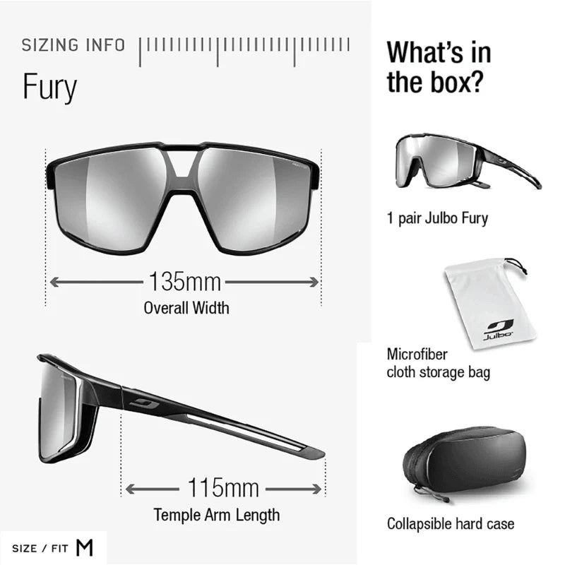 Julbo Fury Translucent Black/Black With REACTIV 1-3 Light Amplifier Lens