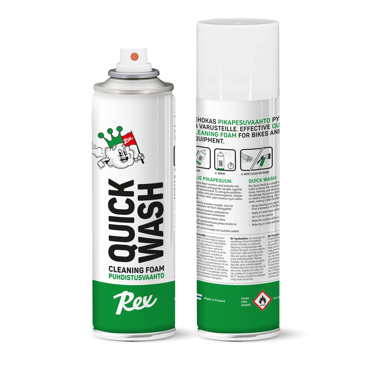 Rex Quick Wash Foam Spray