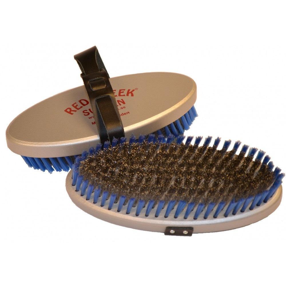 Red Creek Oval Steel Coarse Bent Brush - Pioneer Midwest